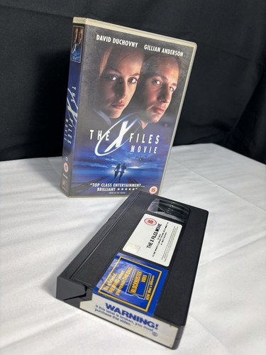 THE X-FILES MOVIE BLOCKBUSTERS EX RENTAL VHS BIG BOX Retro Vintage Film TAPE - 第 1/5 張圖片