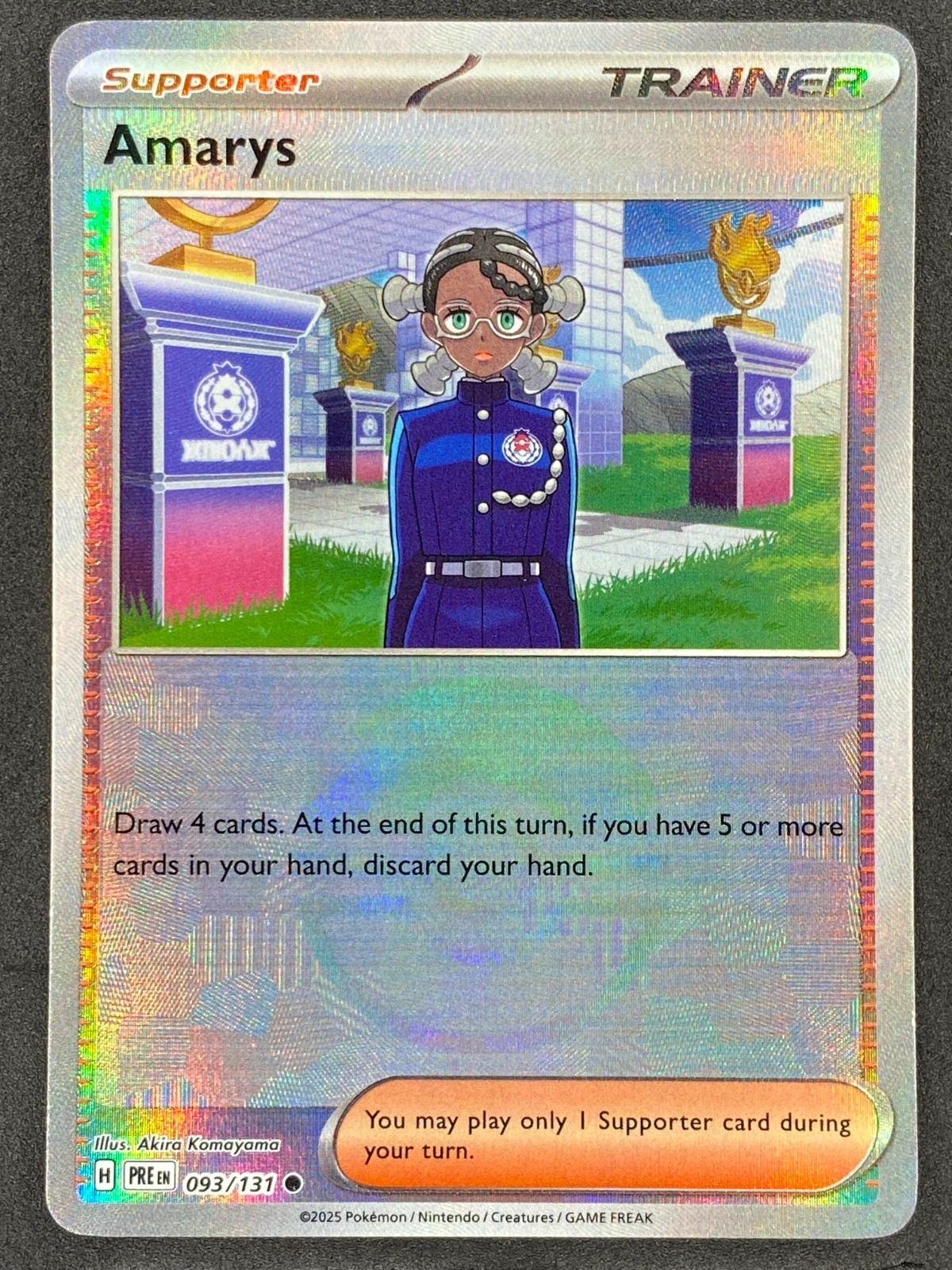 Pokémon Amarys Poke Ball Reverse 093/131 PRE Prismatic Evolutions NM