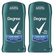Degree Men Original Antiperspirant Deodorant Cool Rush Twin Pack 48-Hour 2.7 oz