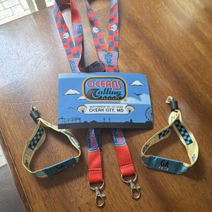 Two Oceans Calling Festival Ocean City MD Music Lanyards, Badge & GA Wristbands