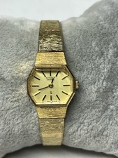 Vintage Ladies Citizen 4-832752 Gold Tone Quartz Watch New Battery
