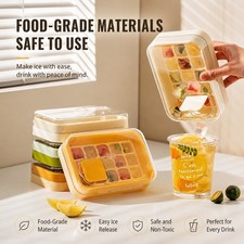 Ice Cube Tray Silicone Ice Cube Mould Ice Maker Container Press Release Ice Box