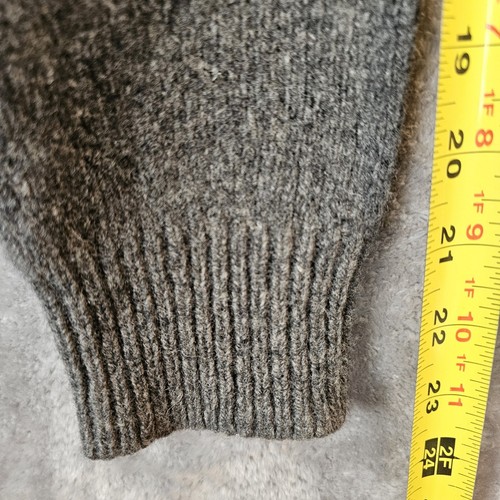 Polo Ralph Lauren grau 1/4 Knopf Herren S/M Merinowolle Angora Mischung Pullover - Bild 6 von 6