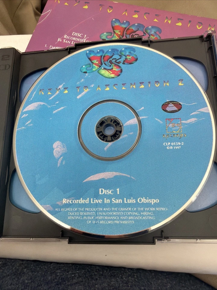Keys to Ascension 2 by Yes (CD, 1997), 2 Disc RARE Slipcover - Image 3 of 4