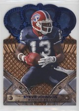 2011 Panini Crown Royale Blue 78/100 Steve Johnson #92 0q3
