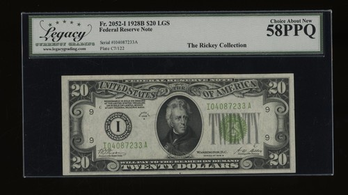 DBR 1928-B $20 LGS FRN Minneapolis Fr. 2052-Ilgs Legacy 58 PPQ Serial I04087233A