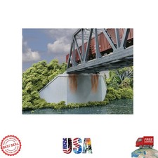 Walthers Cornerstone Double-Track Bridge Abutment Kit - Height Adjustable Piers