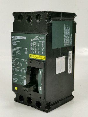 SQUARE D FAL24020 FA 20 A 20A circuit breaker