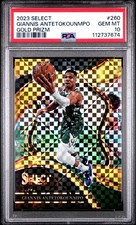 2023 PANINI SELECT GOLD PRIZM #260 GIANNIS ANTETOKOUNMPO 1/10 PSA 10