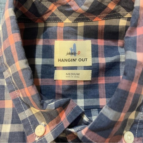 Johnnie-O Men’s Plaid Button-Down Shirt Long Sleeve Size Medium - Picture 2 of 4
