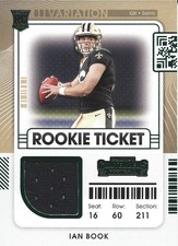 Ian Book 2021 Panini Contenders Rookie Ticket Swatches Variation GU RC
