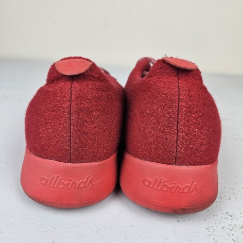 Zapatos deportivos Allbirds de lana para correr rojos con cordones talla 9 - Imagen 15 de 20