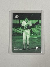 2025 Topps Black & White Steve Carlton Green /99 Phillies HOF SP