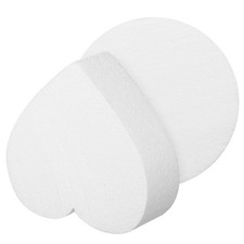 2 Tiers Foam Cake Dummies Set, 6 inch Fake Cake Dummy, Heart Round Shaped 2 i...