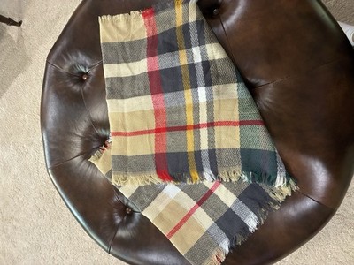 FUNKY MONKEY INFINITY SCARF PLAID FALL WARM