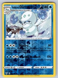 Galarian Darmanitan 044/189 Darkness Ablaze Reverse Holo Rare