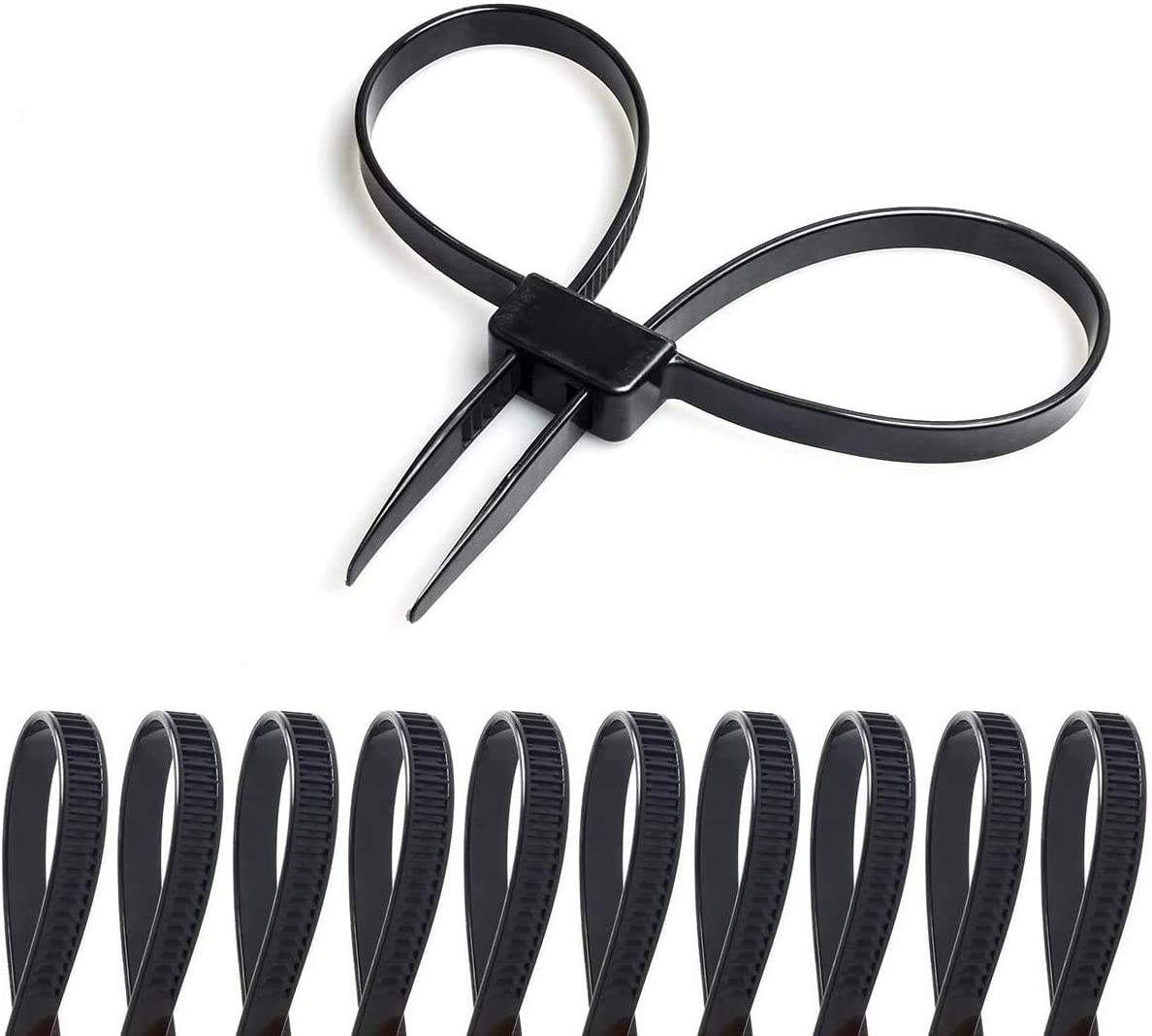 Flex Cuffs, 10 PCS Zip Tie Handcuffs, Double Locking Zip Ties