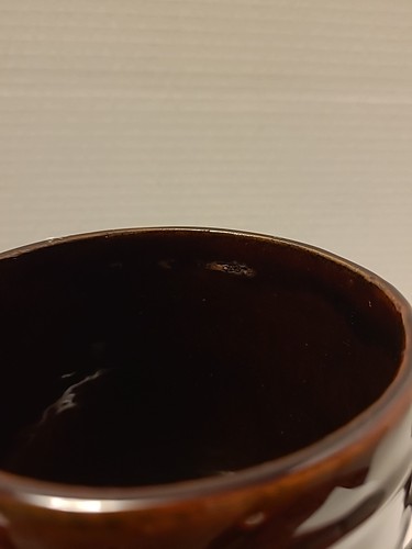 Vintage MARCREST Daisy & Dot Oven-Proof Stoneware Pitcher 8" Dark Brown USA - Picture 11 of 13