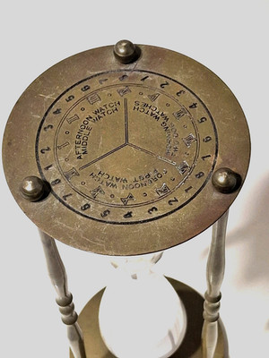 Nautical Hourglass Marine Watch Dial Ships Leonard Towle 10.5  Maritime Naval