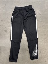 Kids Nike Dri-fit XL Black Sweatpants White Stripe Check On Bottom Basketball