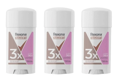 Rexona Clinical Deodorant Invisible Cream For women 58 g, 3 PACK