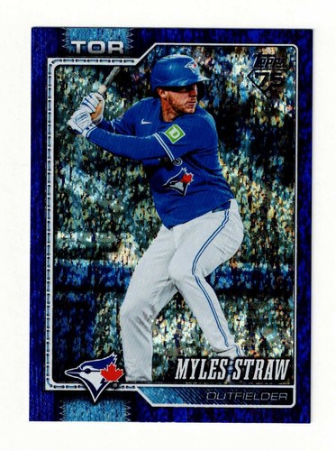 2026 Topps Update #US321 MYLES STRAW Blue Jays /250 PURPLE HOLO FOIL Parallel - Picture 1 of 3