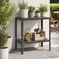 Pflanztisch 80 X 50 X 80 Cm Pulverbeschichteter Stahl Schwarz