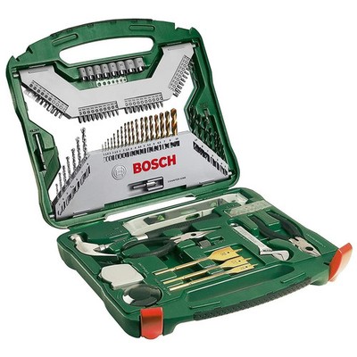Bosch 2607019331 Titanium Drill and Screwdriver Set (Green and Black, 103-Piece)