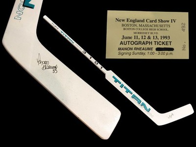 Manon Rheaume Signed Vintage Titan 3101 Goalie Hockey Stick 1993