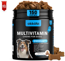 Dog Vitamins and Supplements - 150 Dog Multivitamin Chewable - Immune, Joint Sup
