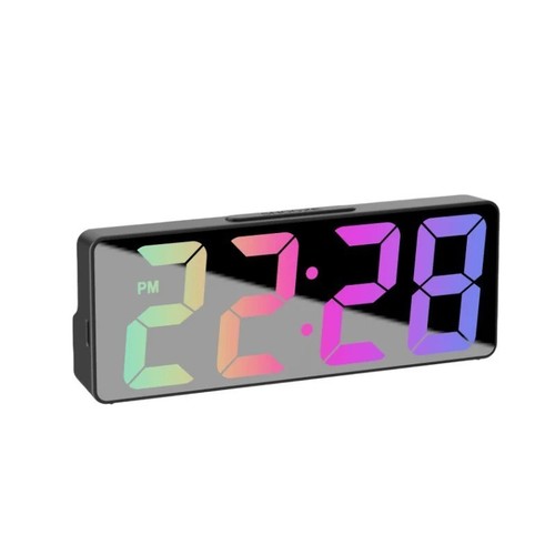 Latest Digital Clock LED Alarm Clock Bedroom Electronic Desktop Clock With Tempe - Picture 15 of 15