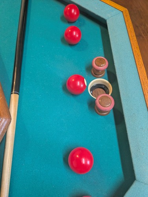 #ad #ad Ball Catcher Block Off Delete Flat Black Sears Bumper Pool Table Set of 2 $35.00