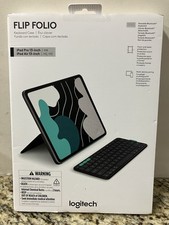 NEW Logitech Flip Folio Keyboard Case for iPad Pro 11" M4 iPad Air 11" M2  M3