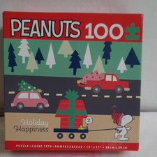Ceaco 100 Piece Holiday Multicolor Jigsaw Puzzle Peanuts Gang