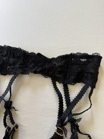 Agent Provocateur Black Suspenders Garter Belt Size 3
