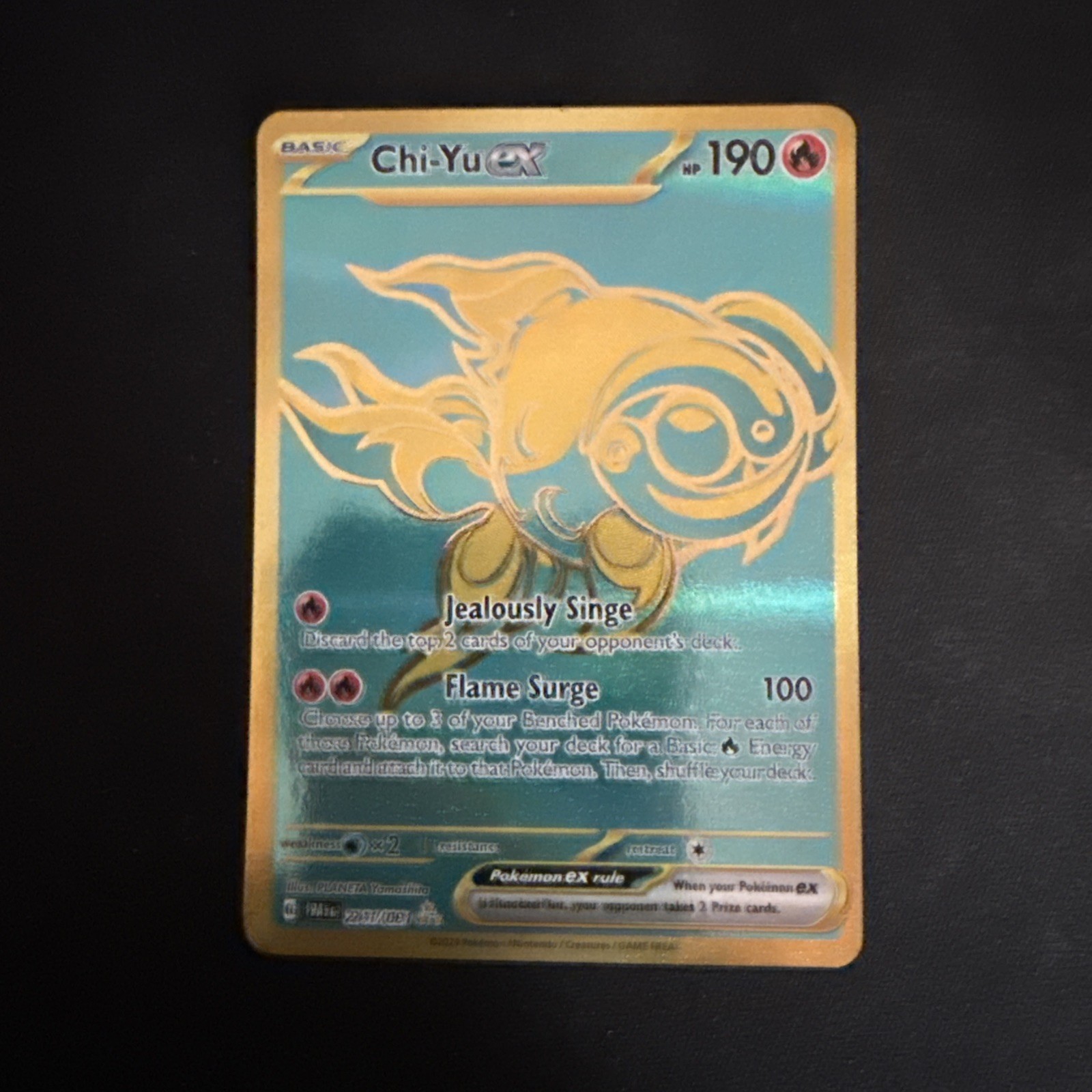 Chi-Yu ex 241/091 Secret Rare Pokemon Card Paldean Fates