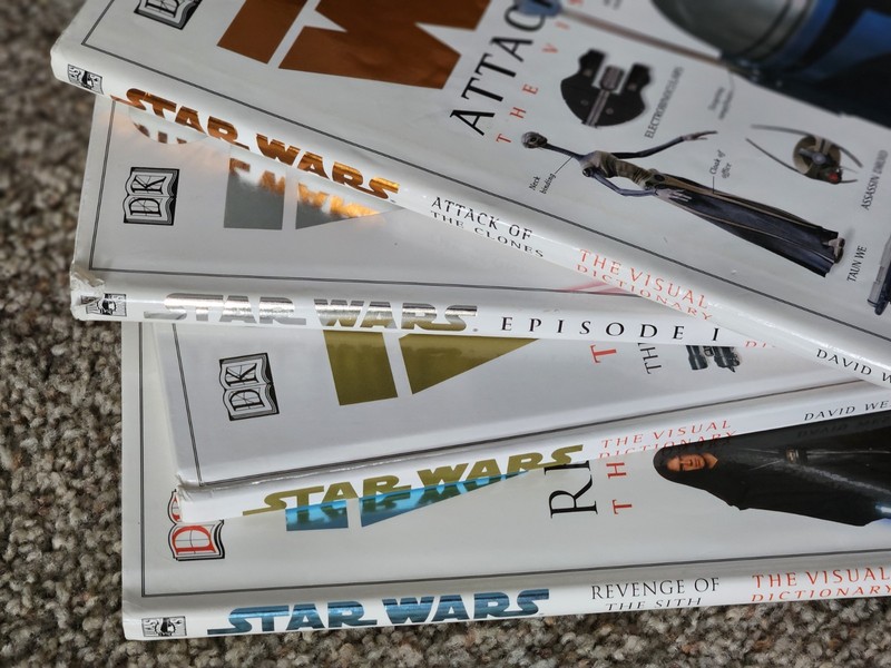 Star Wars Hard Cover Books Lot of 7, Visual Dictionary Incredible Cross-Sections