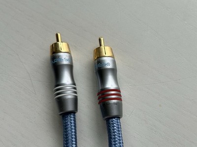 A pair of AudioQuest Audio Advisor RCA Cables Handmade by Randy. Each cable 2m