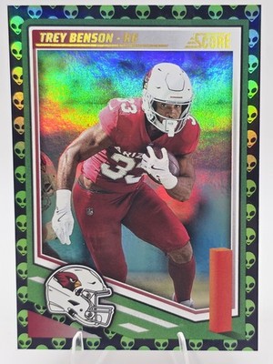 2025 Score Trey Benson #2 Alien Extraterrestrial Border Cardinals SSP CASE HIT