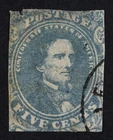 CKStamps: US Stamps Collection CSA Scott#4 Used Thin