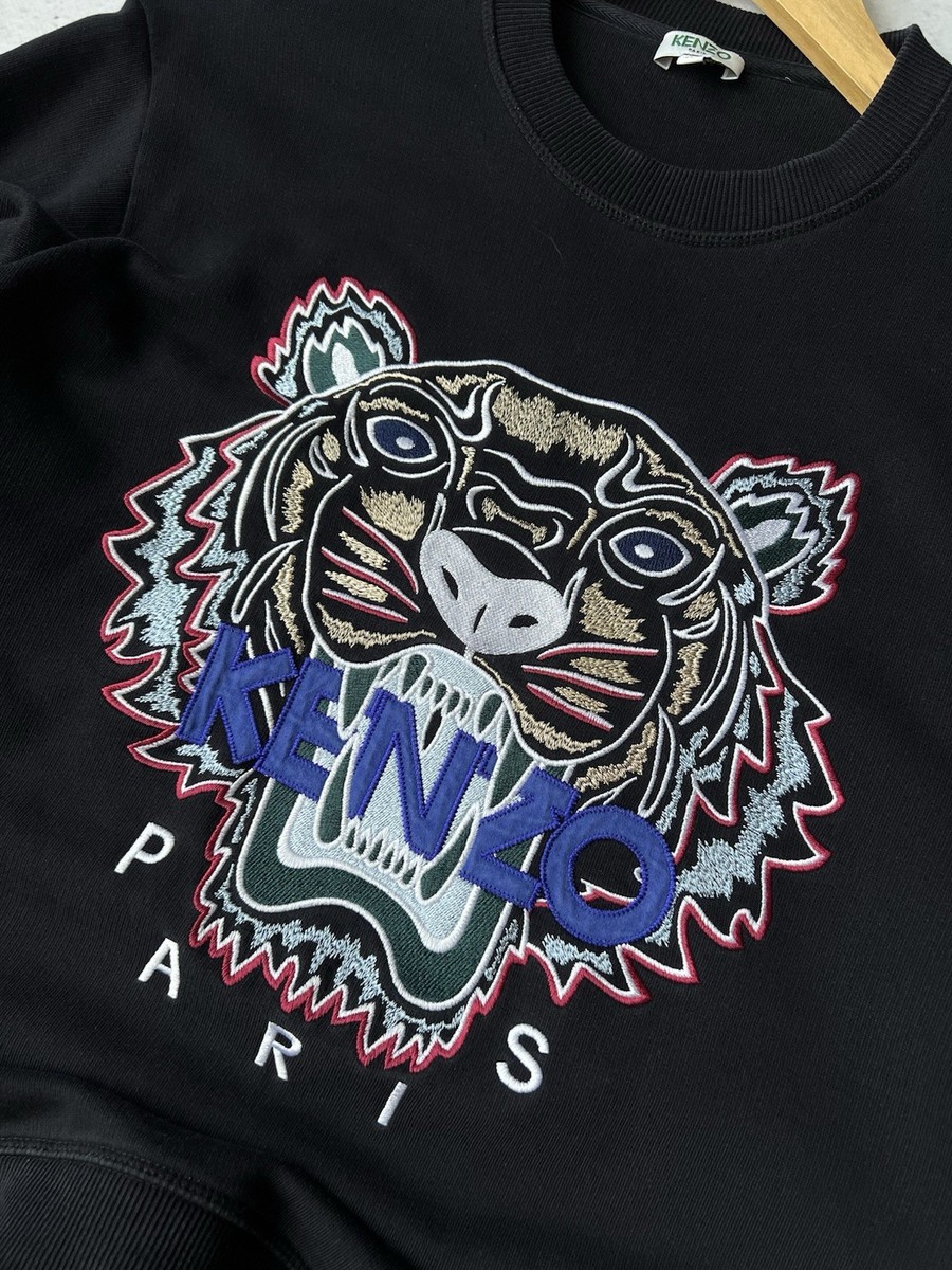 Kenzo Black Tiger Sweatshirt Size M | eBay