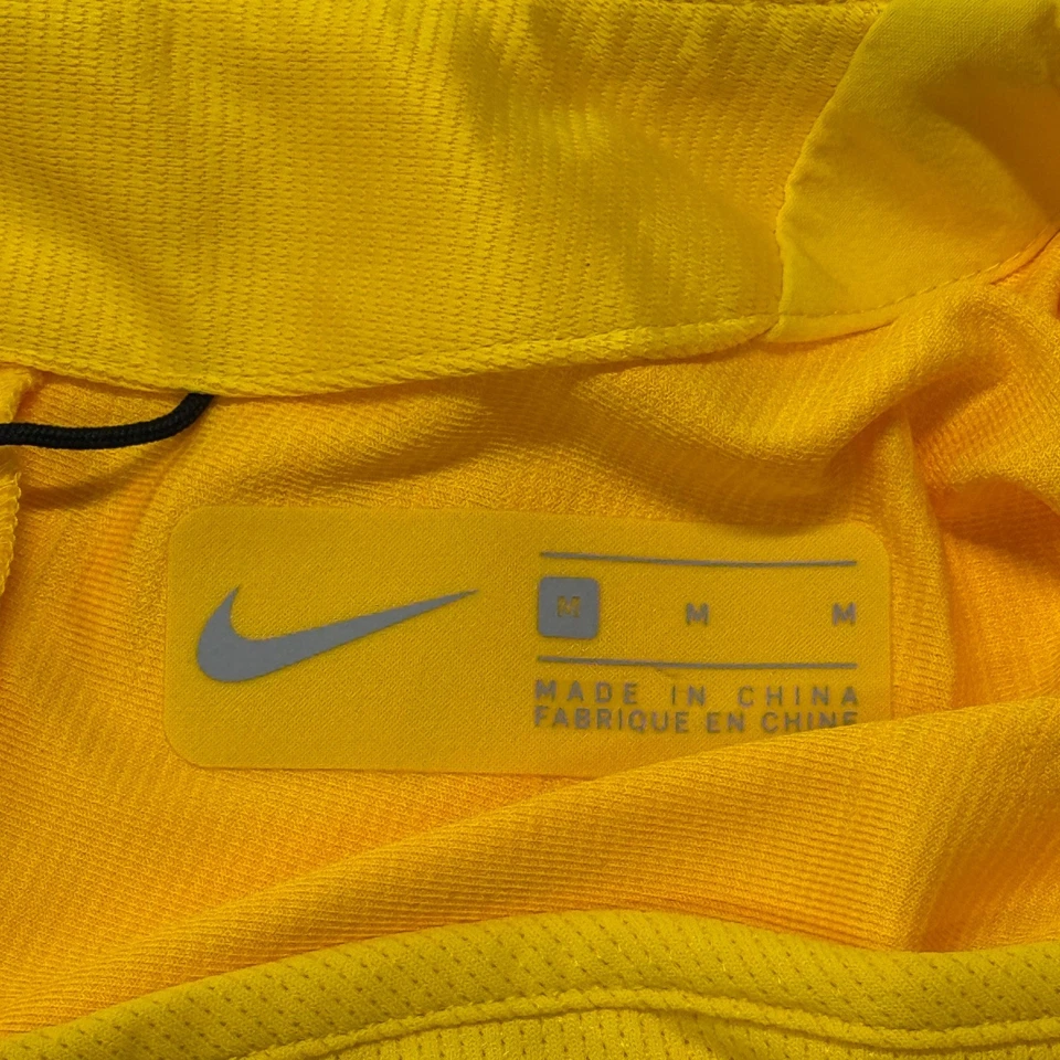 耐克巴西 CBF 正品足球田径夹克全拉链男式中号黄色全新带标签 — 第 4/4 张图片