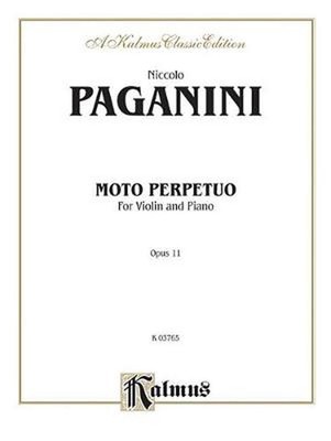 Paganini: Moto Perpetuo Opus 11 (English) Paperback Book