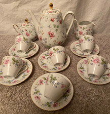 Vintage (1950s) Winterling Bavarian Coffee/Tea Set. Coffee Pot, Sugar, Milk etc