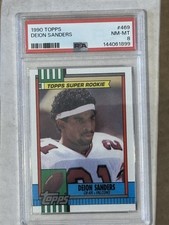 1990 Topps - Deion Sanders #469 Rookie Card: Graded PSA 8 NM-MT