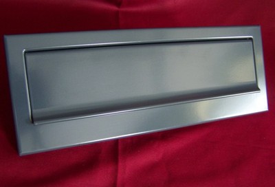 Frontplatte mit Briefeinwurf für Renz Mauerdurchwurf anthrazitgrau 300mm MDH13