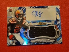 đ#6/150 2015 Topps Finest RPA Jumbo Relic Duke Johnson #AJRR-DJ Blue Refractor