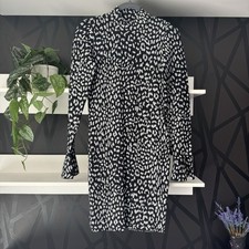 Michael Kors Women's Size XS Black Silver Sparkly Bell Sleeve Knit Dress