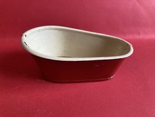 Puppenstube Badewanne Blech Rot Zustand siehe Fotos Antik