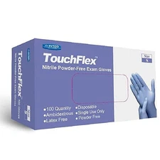 INTCO HEALTHCARE INTCO TOUCHFLEX NITRILE POWDER-FREE EXAM GLOVES SMALL -Blue
